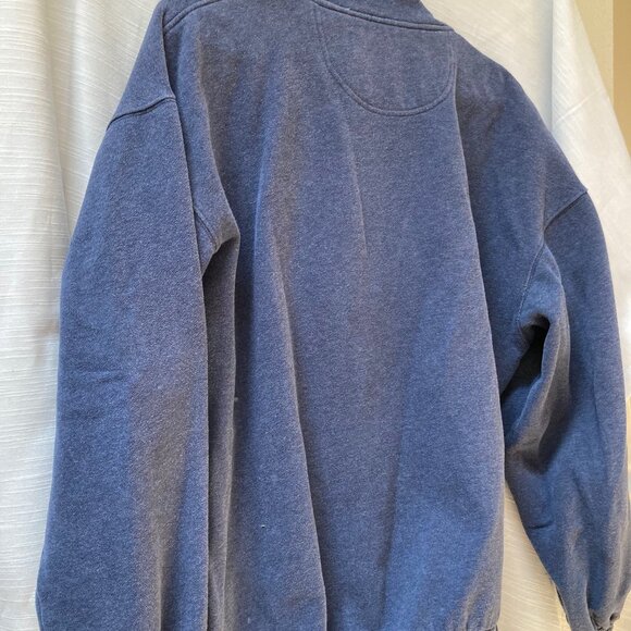 Mens Big Dog 3/4 zip front sweatshirt - Picture 2 of 2